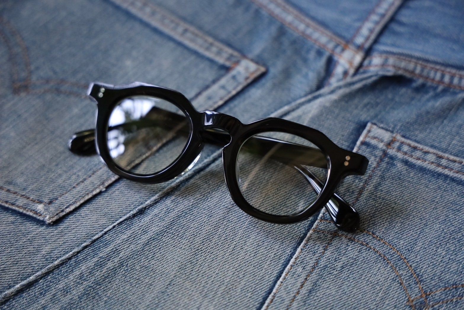 ヨーク24FW SUNGLASS / CLEAR LENS(YK24FW0859A) BLACK