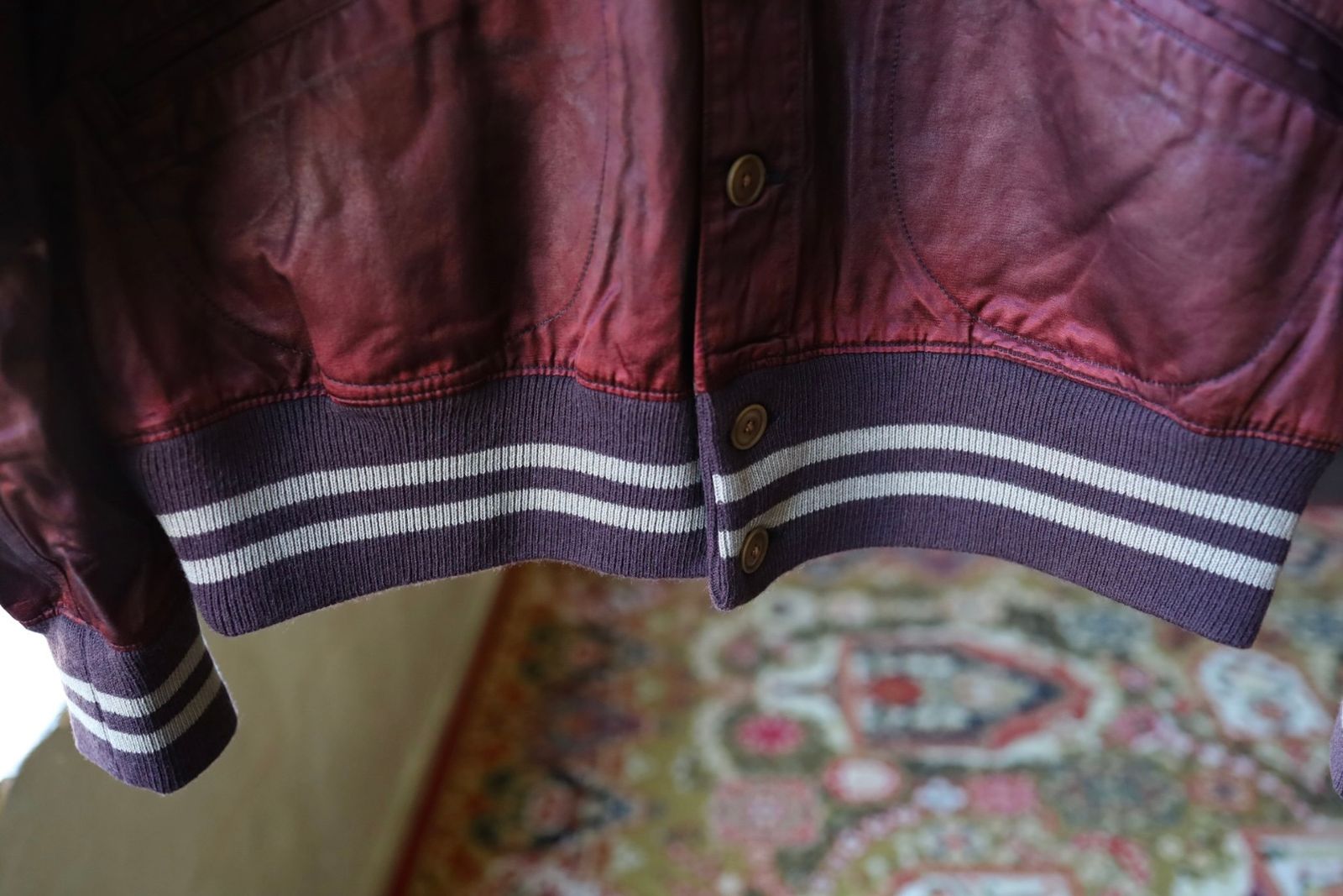 BOW WOW 25FWバウワウ BASEBALL CHAMPION SATIN JACKET AGED(BW252-BCSJ)AGED BURGANDY★10月25日(土)発売!