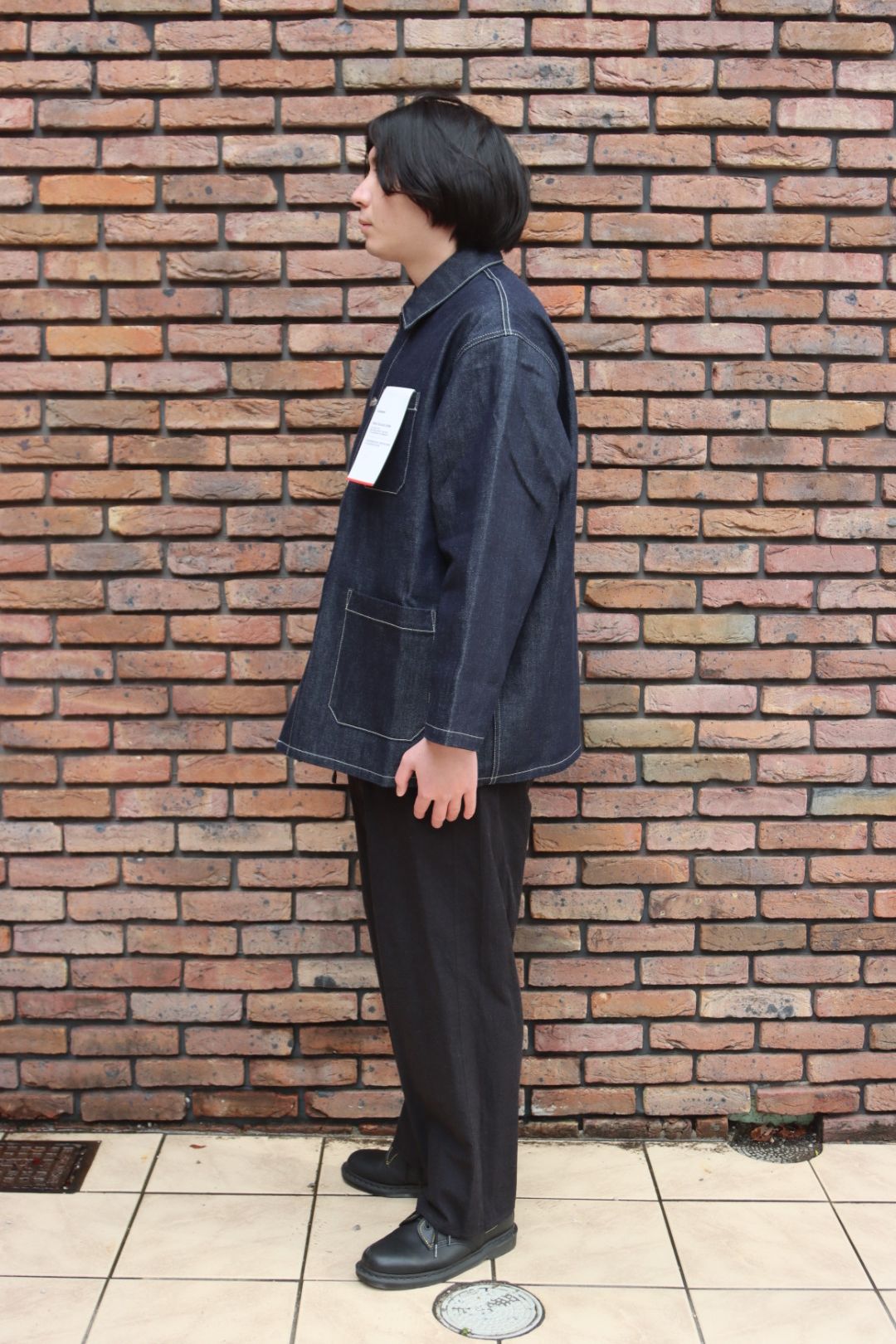 blurhms Selvage Twill Button Tuck Easy Pants style.2023.1.27