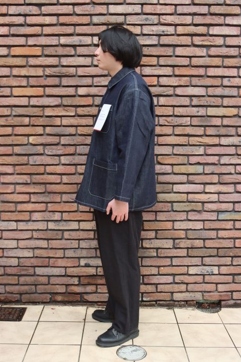 blurhms Selvage Twill Button Tuck Easy Pants style.2023.1.27