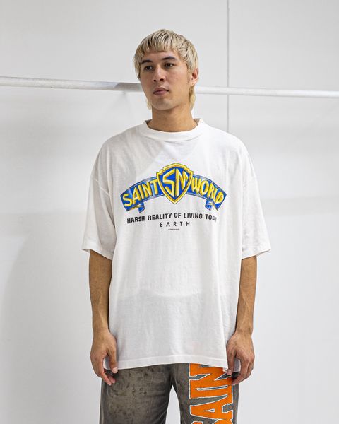 セントマイケル 26SS SAINT WORLD SS T-SHIRT(SM-MK8-0000-015)WHITE☆4月11日(土)発売！