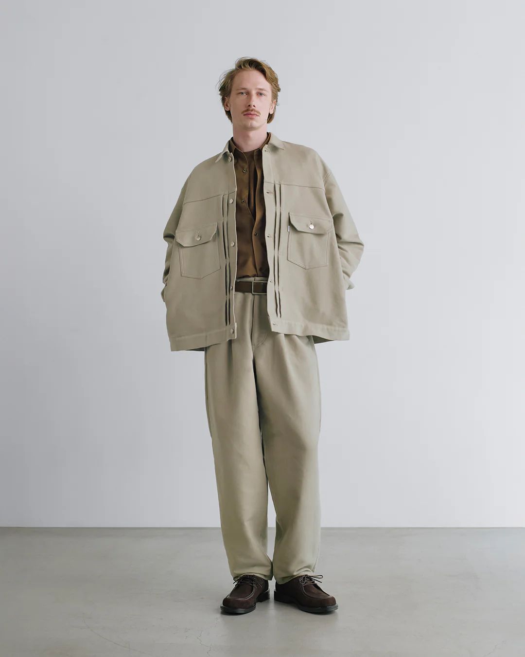 グラフペーパー Cotton Double Serge Jacket(GM263-20450)ASH☆8月8日(土)発売！