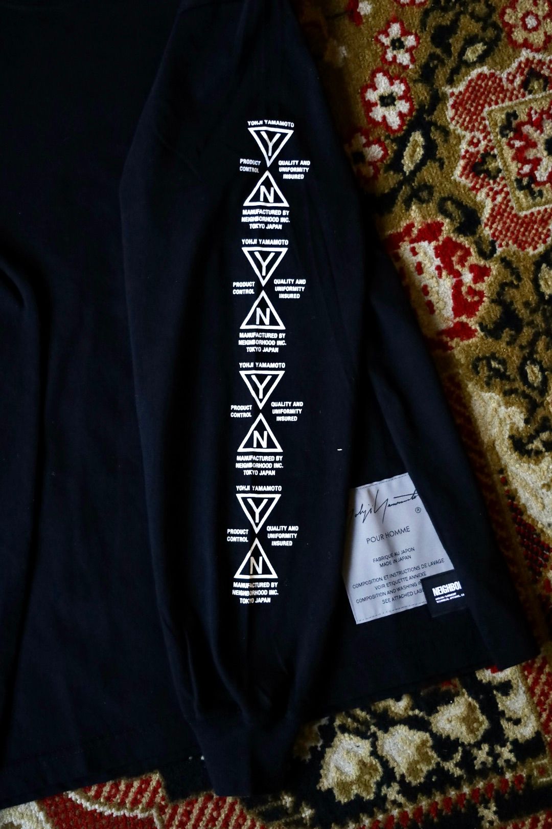 Yohji Yamamoto × NEIGHBORHOOD TEE LS(HK-T98-998)BLACK★12月6日(土)発売！