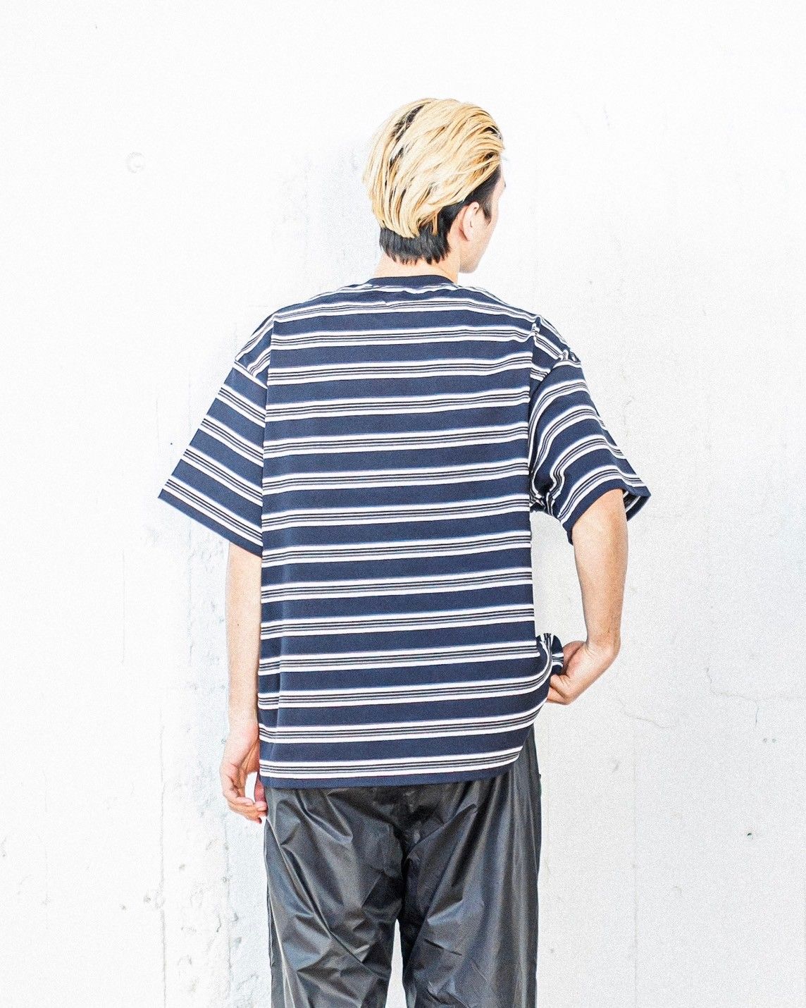 フレッシュサービス MULTI BORDER S/S TEE(FSC251-70121)NAVY