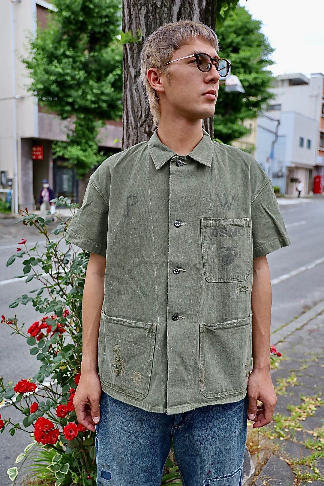 BOWWOW PW P-41 HBT SS JK AGED MARKスタイル