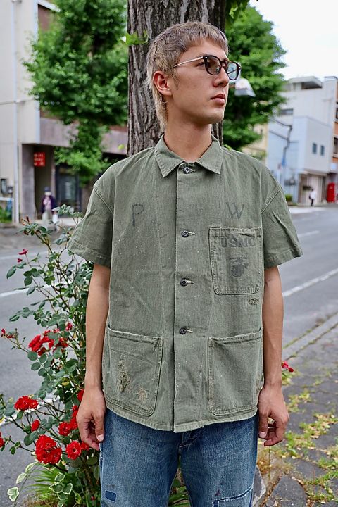BOWWOW PW P-41 HBT SS JK AGED MARKスタイル