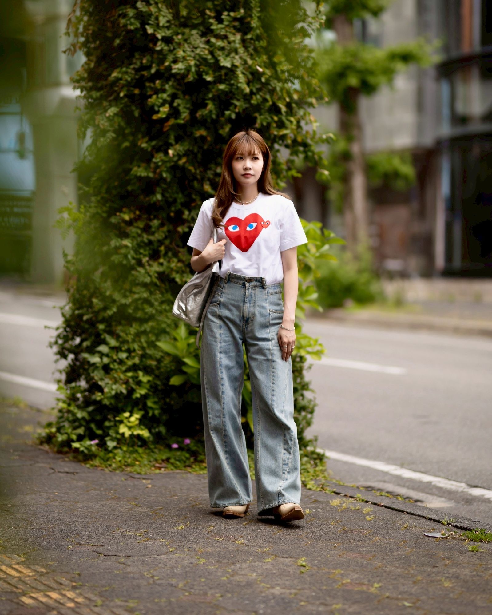 PLAY COMME des GARÇONS プレイコムデギャルソン Tシャツ PLAY COMME des GARCONS - プレイコムデギャルソン METALSTONE T