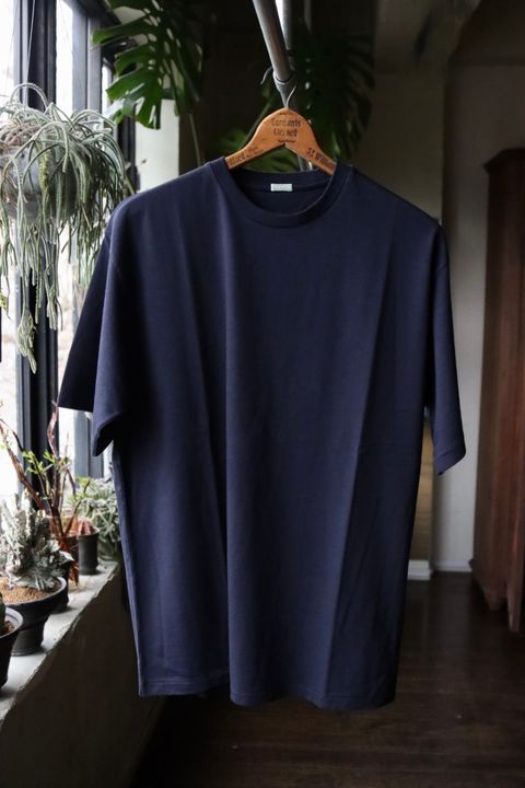 アプレッセ24SS Cashmere Blend S/S T-shirt(24SAP-05-08K)NAVY