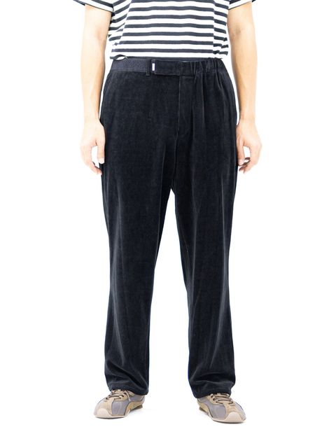 グラフペーパー Soft Knit Corduroy Wide Tapered Chef Pants(GM263-40112B)BLACK☆9月5日(土)発売！