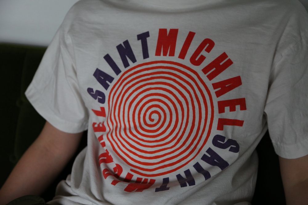 ©︎SAINT M×××××× T-SHIRT CIRCLE (SM-A21-0000-010) WHITE style.2021.7.9.
