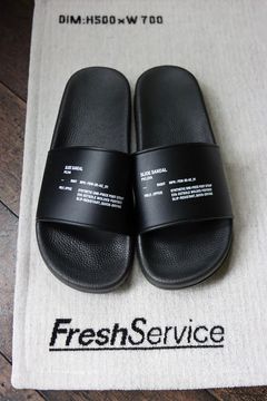 フレッシュサービスサンダル SLIDE SANDAL(BLACK)☆8月2日(土)再入荷！