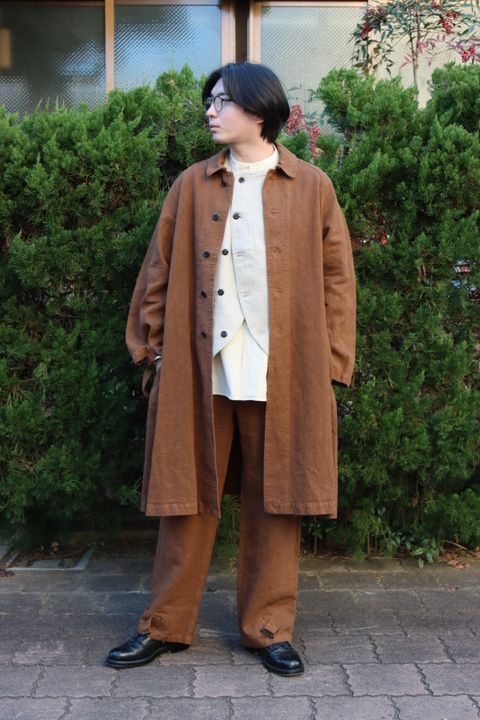 Ets.MATERIAUX M38 Motor cycle coat"BROWN"style.