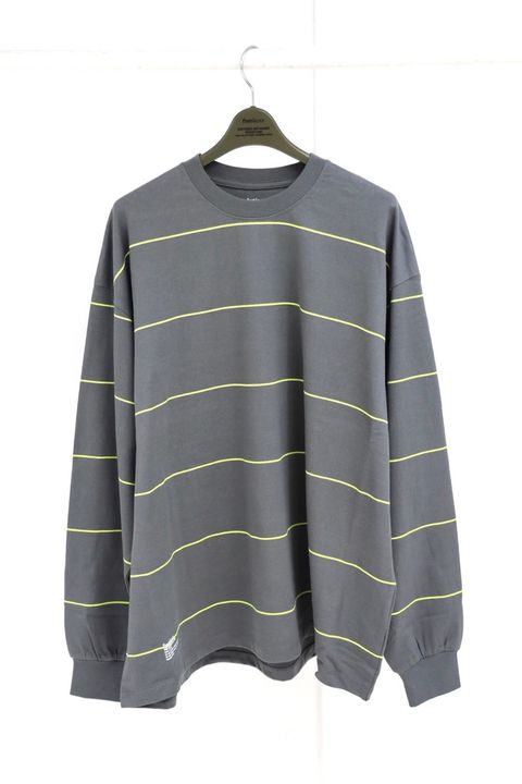 FreshService PIN BORDER L/S TEE(FSC263-70089)GRAYxYELLOW☆8月15日(土)新作発売！
