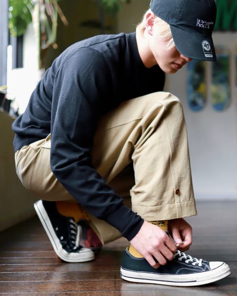 A.PRESSE 23SS Cashmere High Gauge Crew Neck Sweaterスタイル
