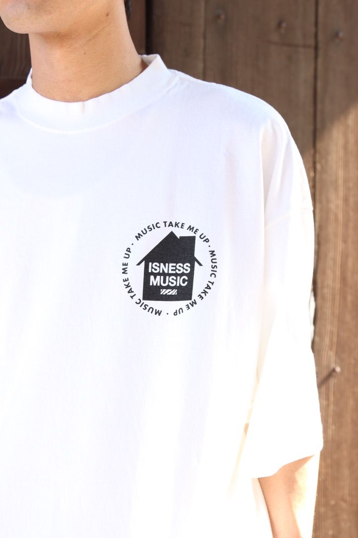 イズネスミュージック 25SS HOUSE MUSIC WILL NEVER DIE T-SHIRT(IMP5_02_H.M.N.DT01)WHITE