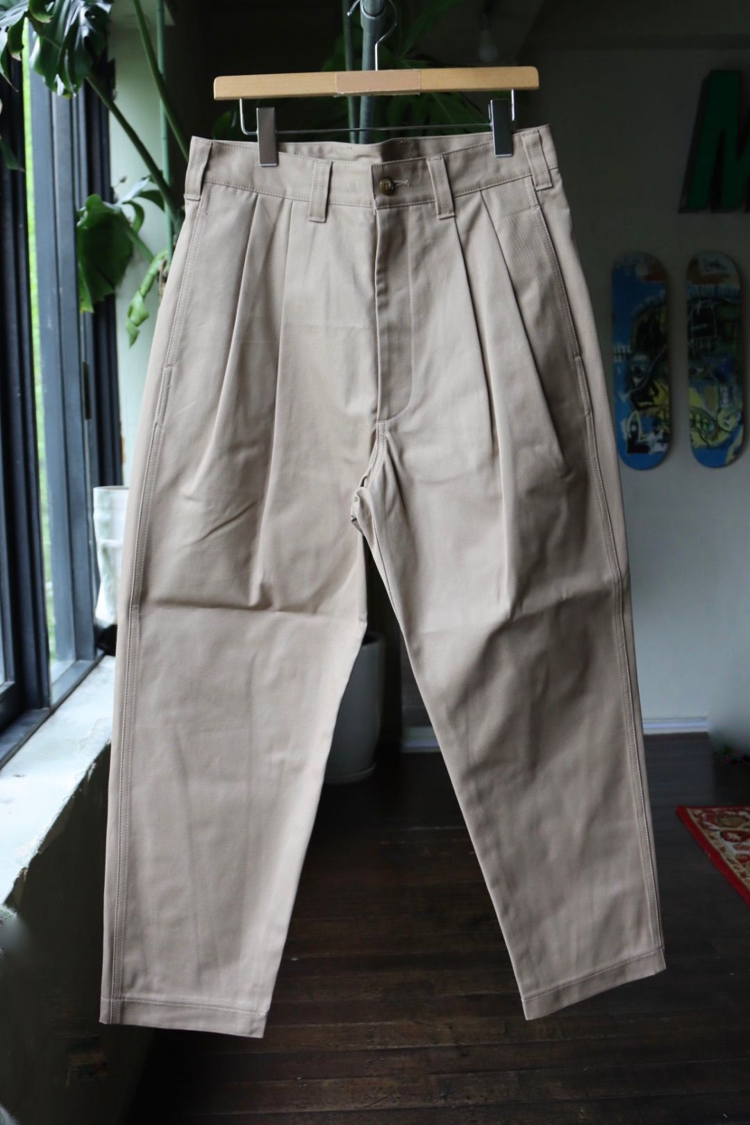 is-ness - イズネス23SS ワイドチノパンツ WIDE CHINO PANTS(16PT02T02