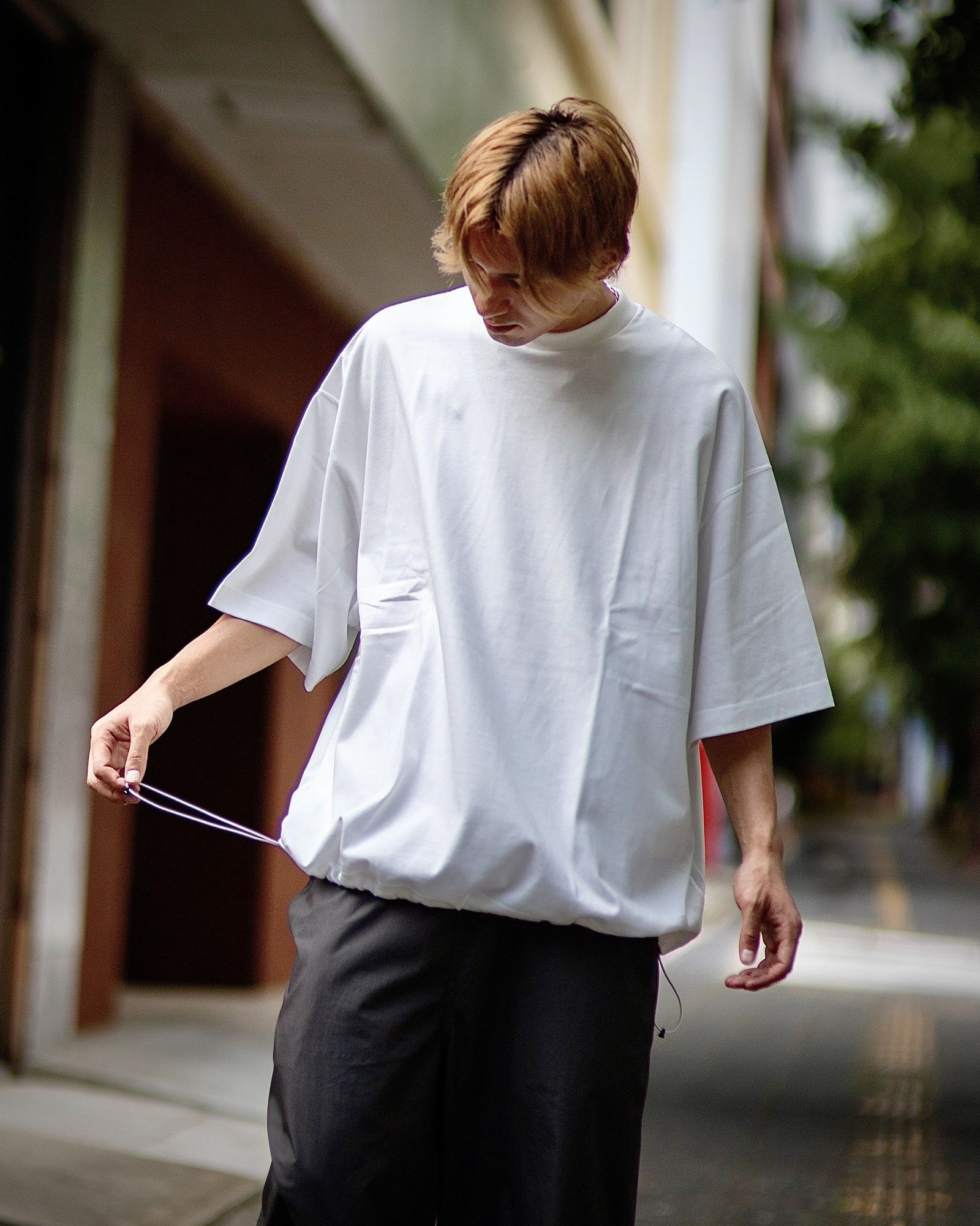 is-ness - イズネス24AW BALLOON T SHIRT(31SSSH05-1)WHITE | mark