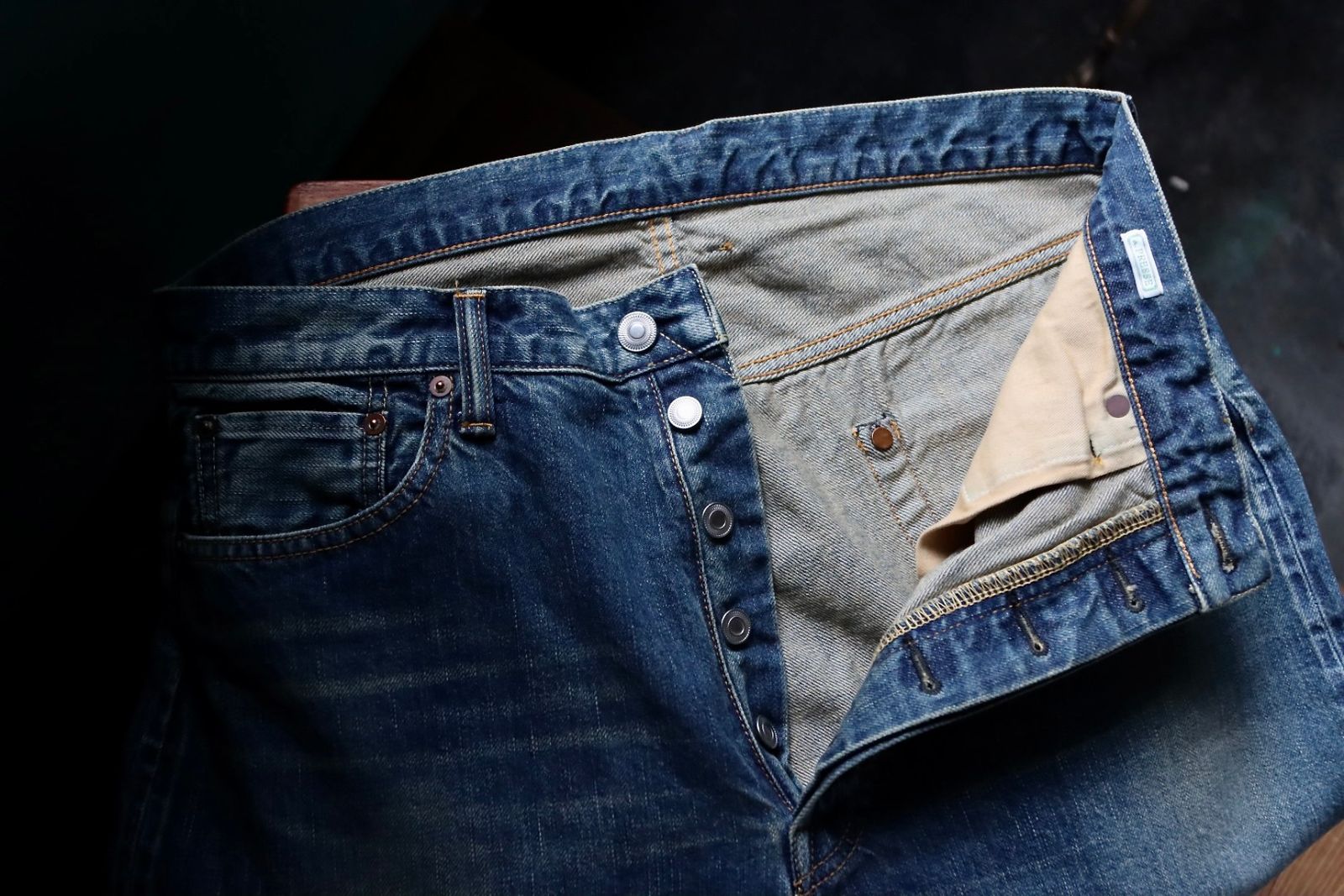 アプレッセ Washed Denim Wide Pants(AP-4002)INDIGO