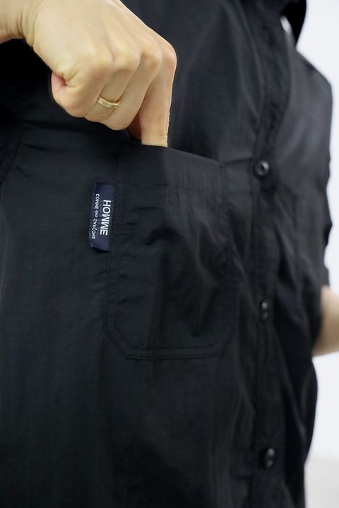 COMME des GARCONS HOMME 26SS ナイロンタッサー半袖シャツスタイル