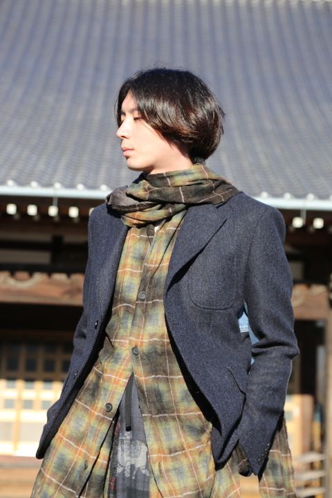 JUNYA WATANABE COMME des GARCONS MAN ウールカシミヤツイード×綿デニム×綿ウィップコード(WF-J022-051) style.2020.10.25.