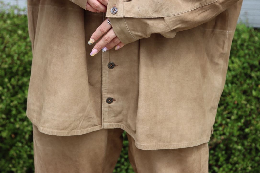 SEEALL 22AW LEATHER OVERSIZED SHIRTS style 2022.9.10