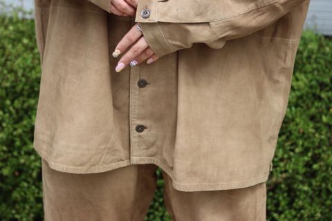 SEEALL 22AW LEATHER OVERSIZED SHIRTS style 2022.9.10