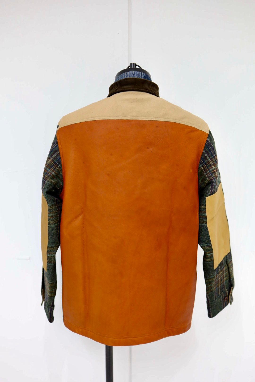 ジュンヤワタナベマン 25AW FILSON Wネーム ウールチェックツイードレザージャケット(WP-B002-051)☆11月1日(土)発売!