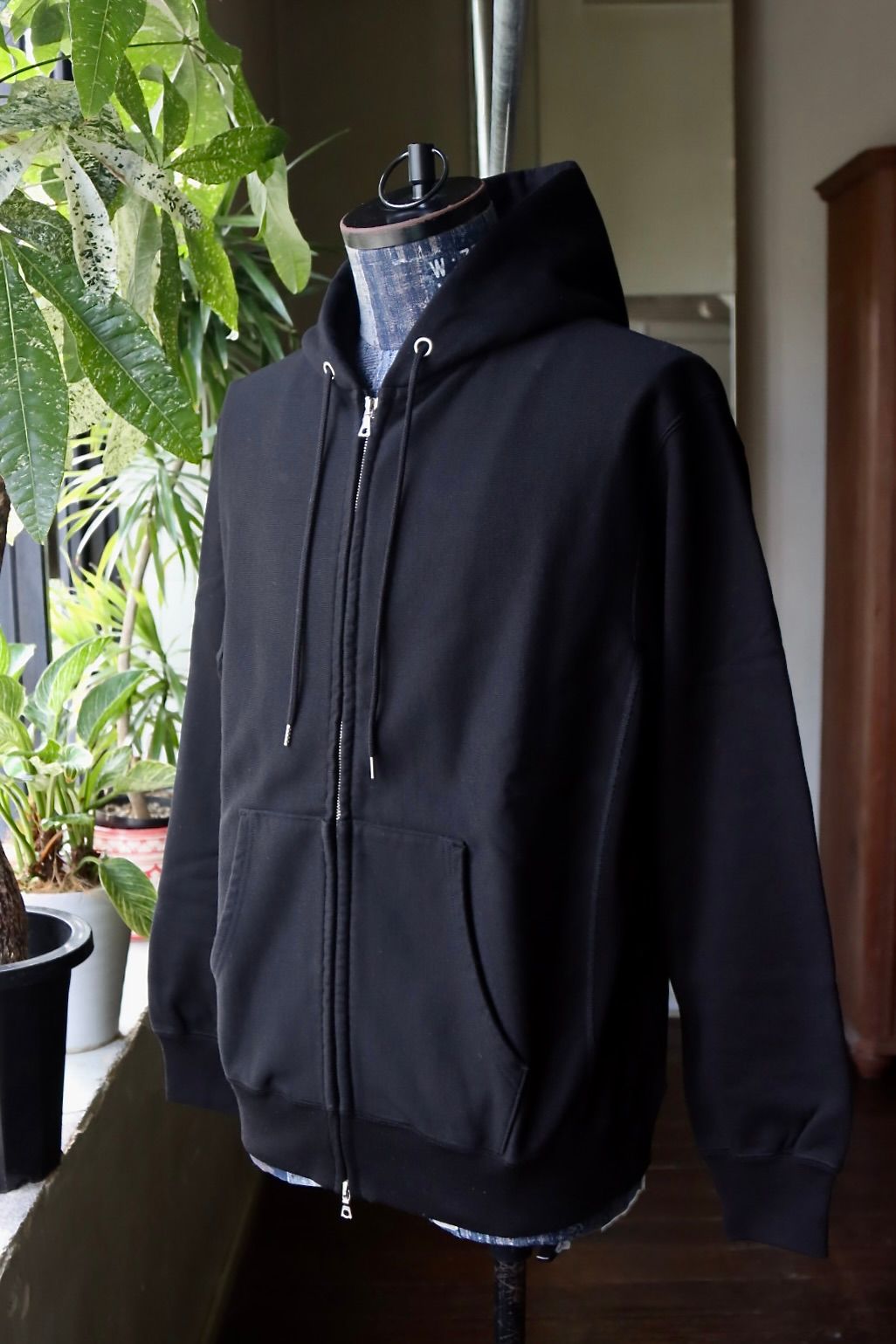 ブラームス 25FW Soft&Hard Sweat Hoodie ZIP(bROOTS24F23F25)Black☆新作発売！
