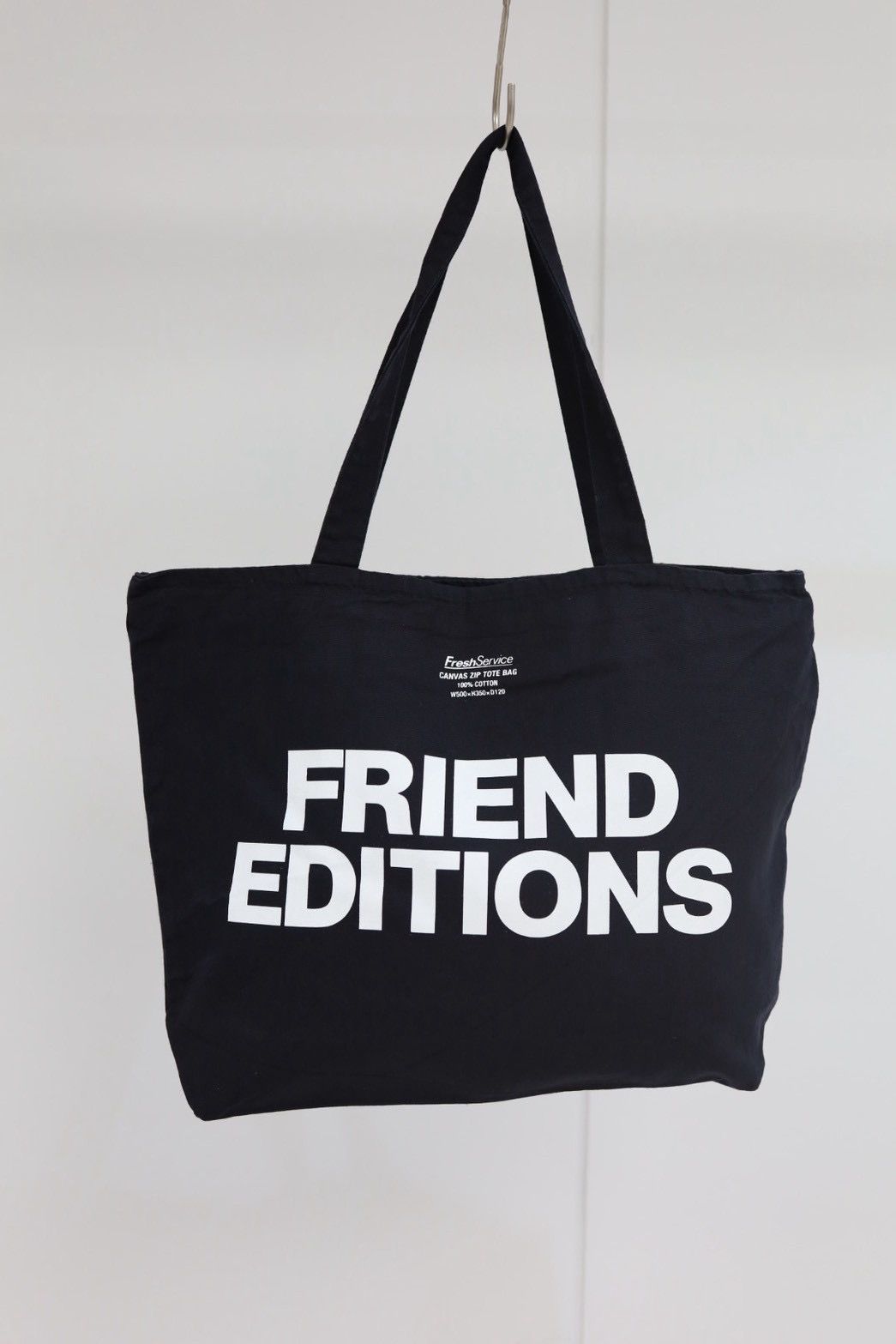フレッシュサービス FRIEND EDITIONS CANVAS ZIP TOTE BAG(FSP261-90091FE)BLACK☆3月14日(土)発売！