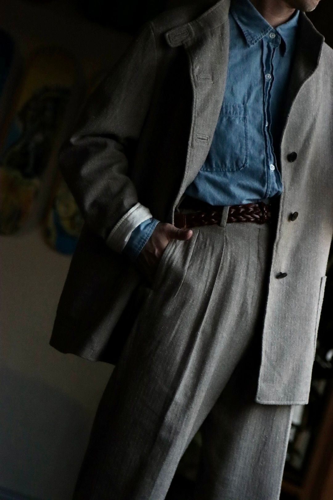 A.PRESSE 23SS Hunting Jacket & Herringbone Trousersスタイル.2023.3.5.