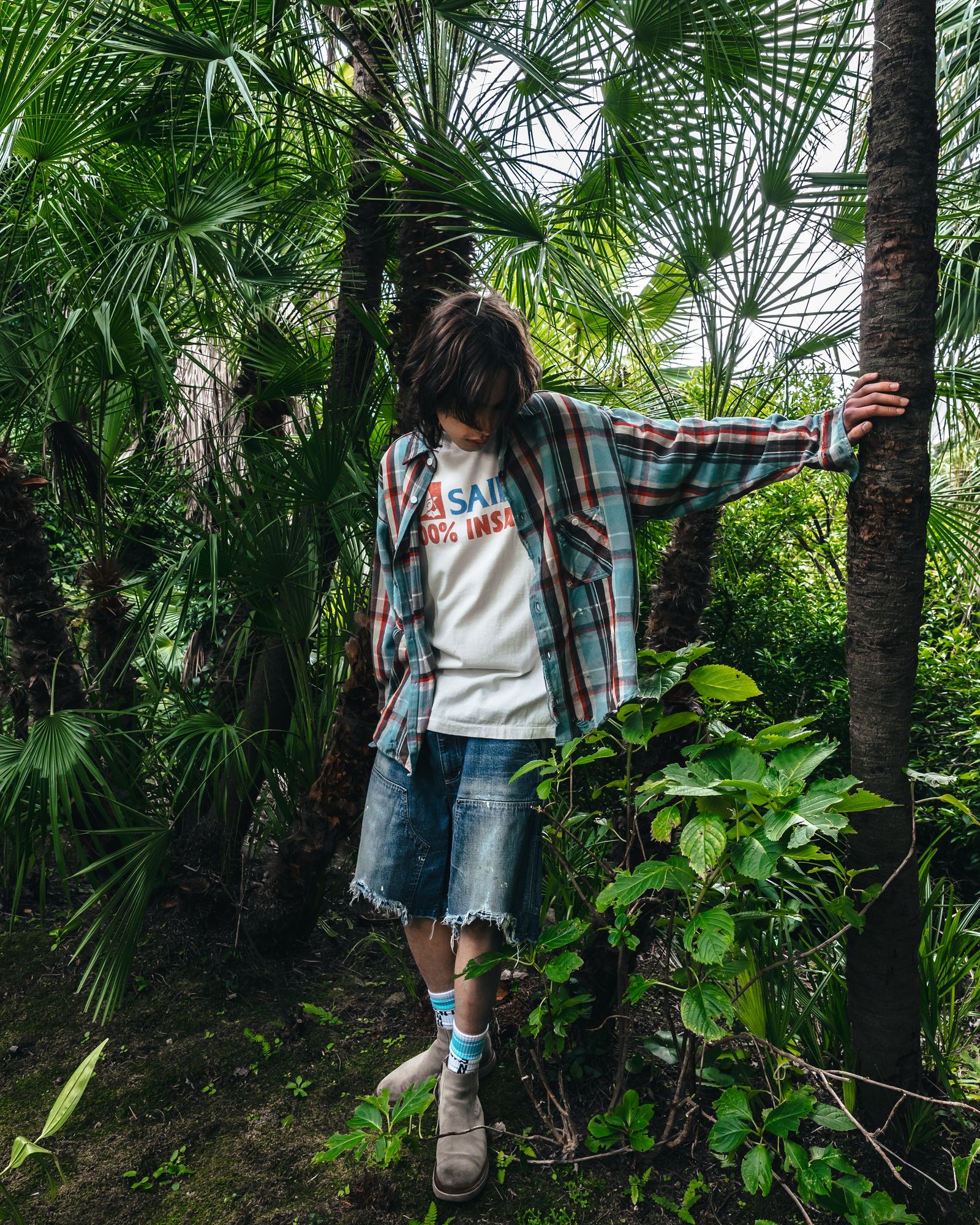 SAINT M×××××× - セントマイケル25SS デニムショーツ DOUBLE