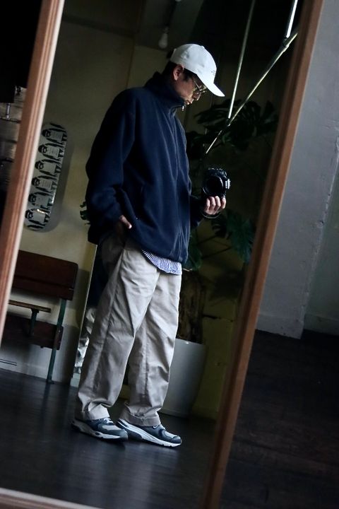 FreshService POLARTEC FLEECE STAND COLLAR BLOUSON"NAVY"スタイル