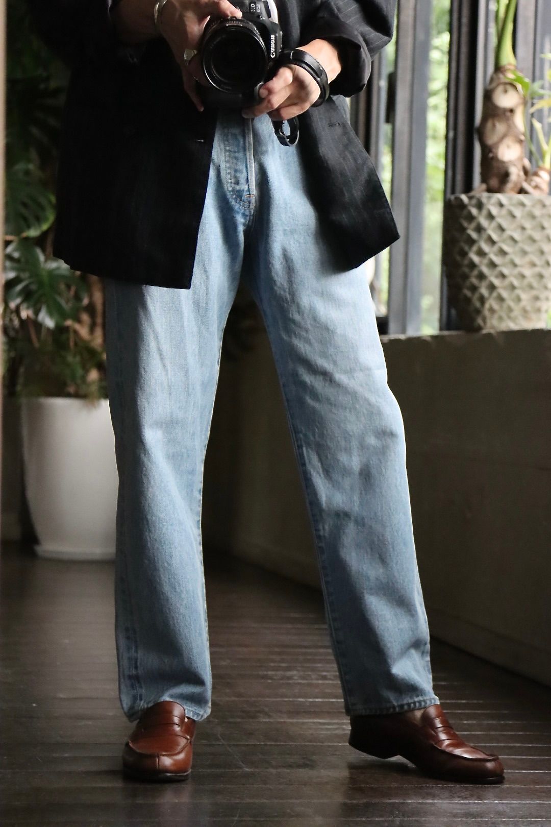 A.PRESSE 22FW Washed Denim Pants