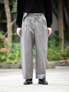 グラフペーパー Dry Westpoint Barrel-Fit Belted Pants(GM263-40381)STONE GRAY☆8月29日(土)発売！