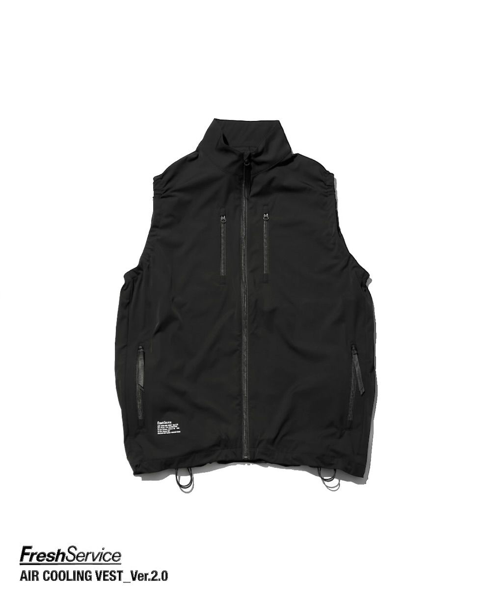 フレッシュサービス 26SS 空調服®︎ × FreshService "AIR COOLING VEST_Ver.2.0"(FSC261-30295)BLACK☆5月9日(土)発売！