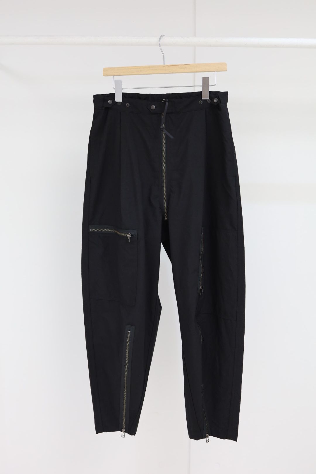 プロダクトトゥエルブ SS26 High Count Wool Flight Pants (26SS-PPT03)BLACK
