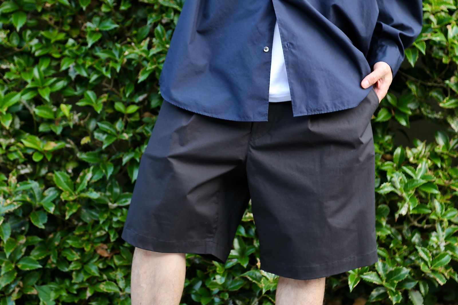 Graphpaper Stretch Typewriter Wide Tuck Chef Shorts style.2021.6