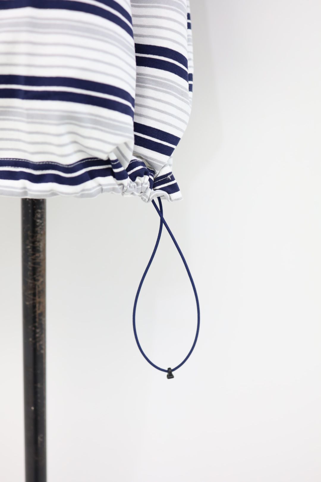 is-ness 26SS Border Balloon T-Shirt(26SS_48_1008SST01-B)WHITE x NAVY☆新作発売！