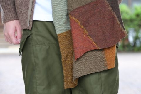 YOKE NEW HARMONY BIG STOLE "multi color"style.2020.9.12.