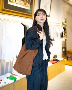 Morphee / モルフェトートバッグ CYLINDER L  OIL SUEDE (CYL-OBR) BROWN