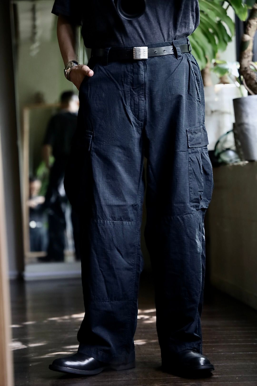 A.PRESSE Silk Ripstop US Coast Guard ODU Trousersスタイル2024.7.13.