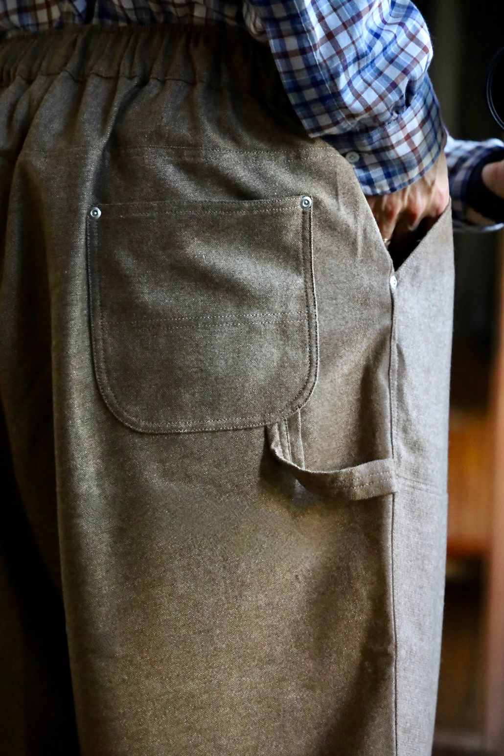 S.F.C 25FW エスエフシー CASHMERE WOOL DOUBLE KNEE PANTS(SFCFW25P08)Beige M