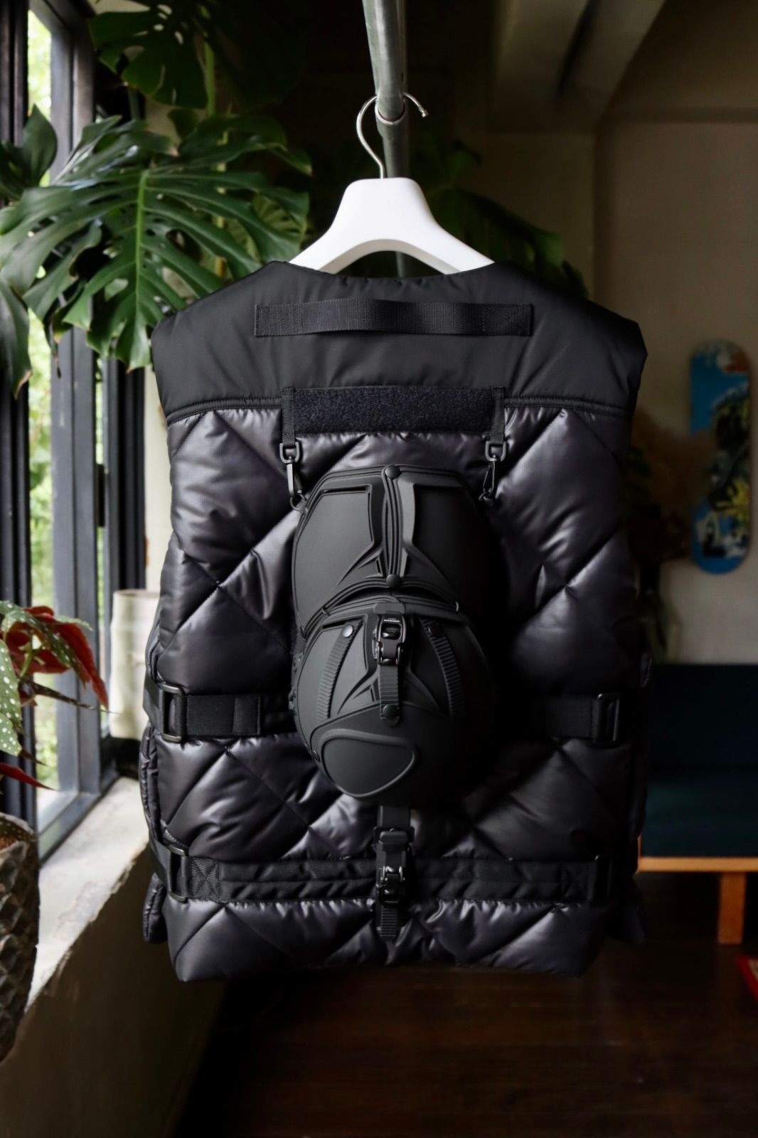 ジュンヤワタナベマン23AW Innerraumインナーラムリップストップ中綿ベスト①(WL-V001-051)