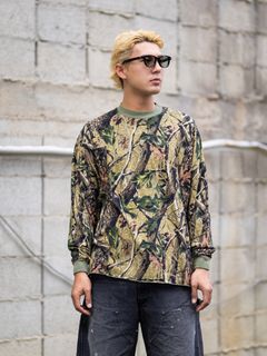 mononoke・made LS T-SHIRT WIDE/CAMO MARKスタイル