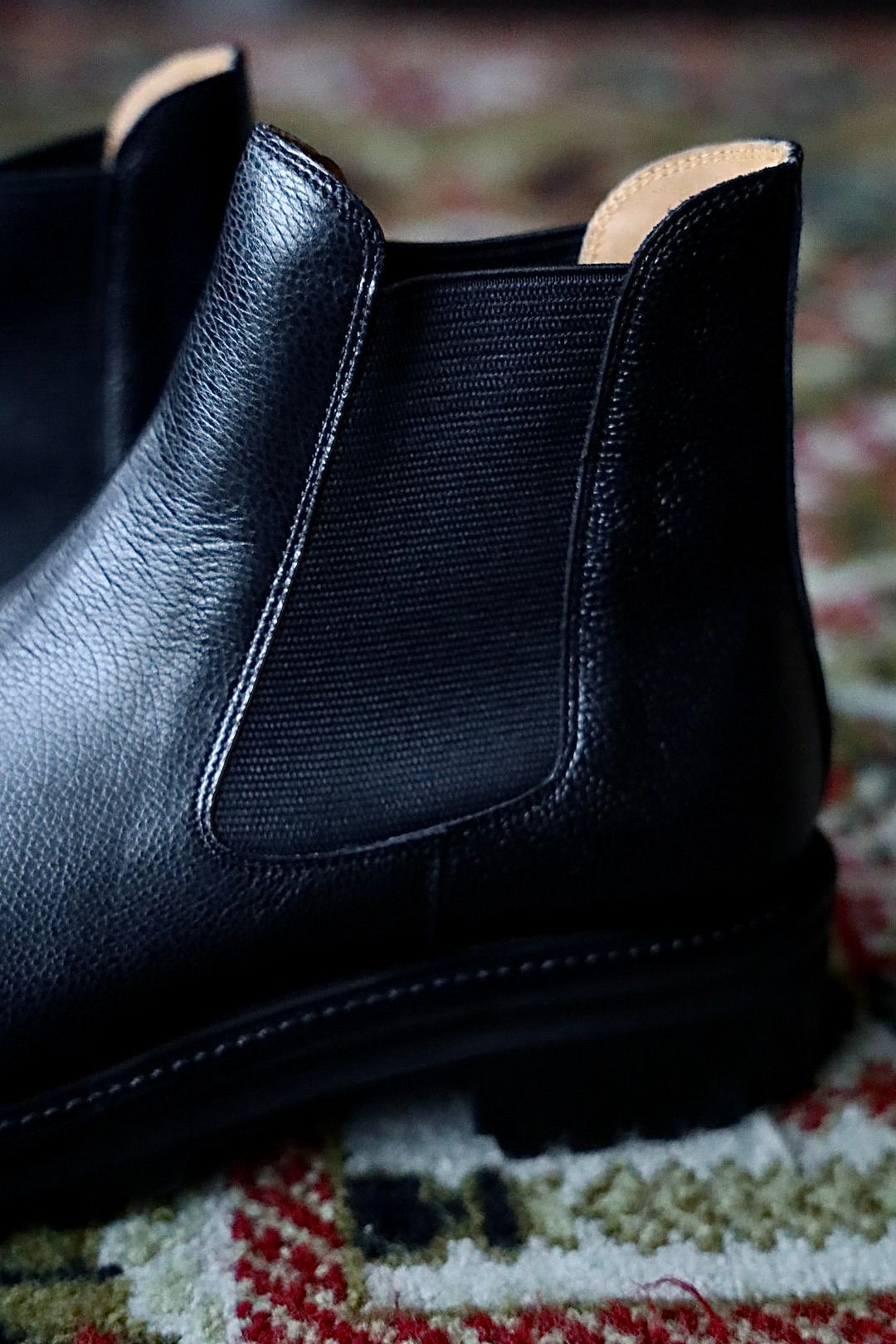 FOOTWORKSフットワークス サイドゴアブーツ Side Gore Boots in Grain Leather(F03-0001_M)BLACK☆新作発売！