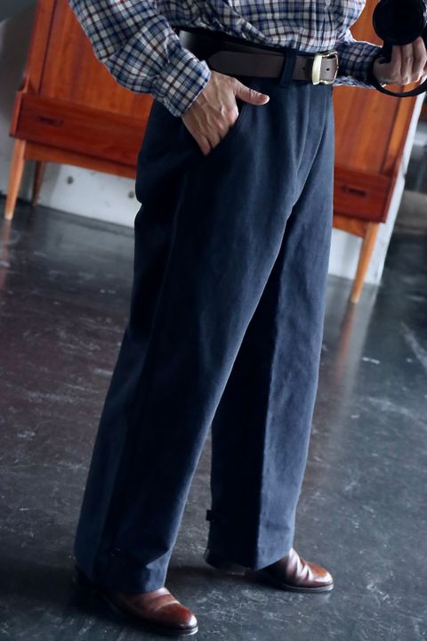 アプレッセ22FW Motorcycle Trousers"NAVY"スタイル