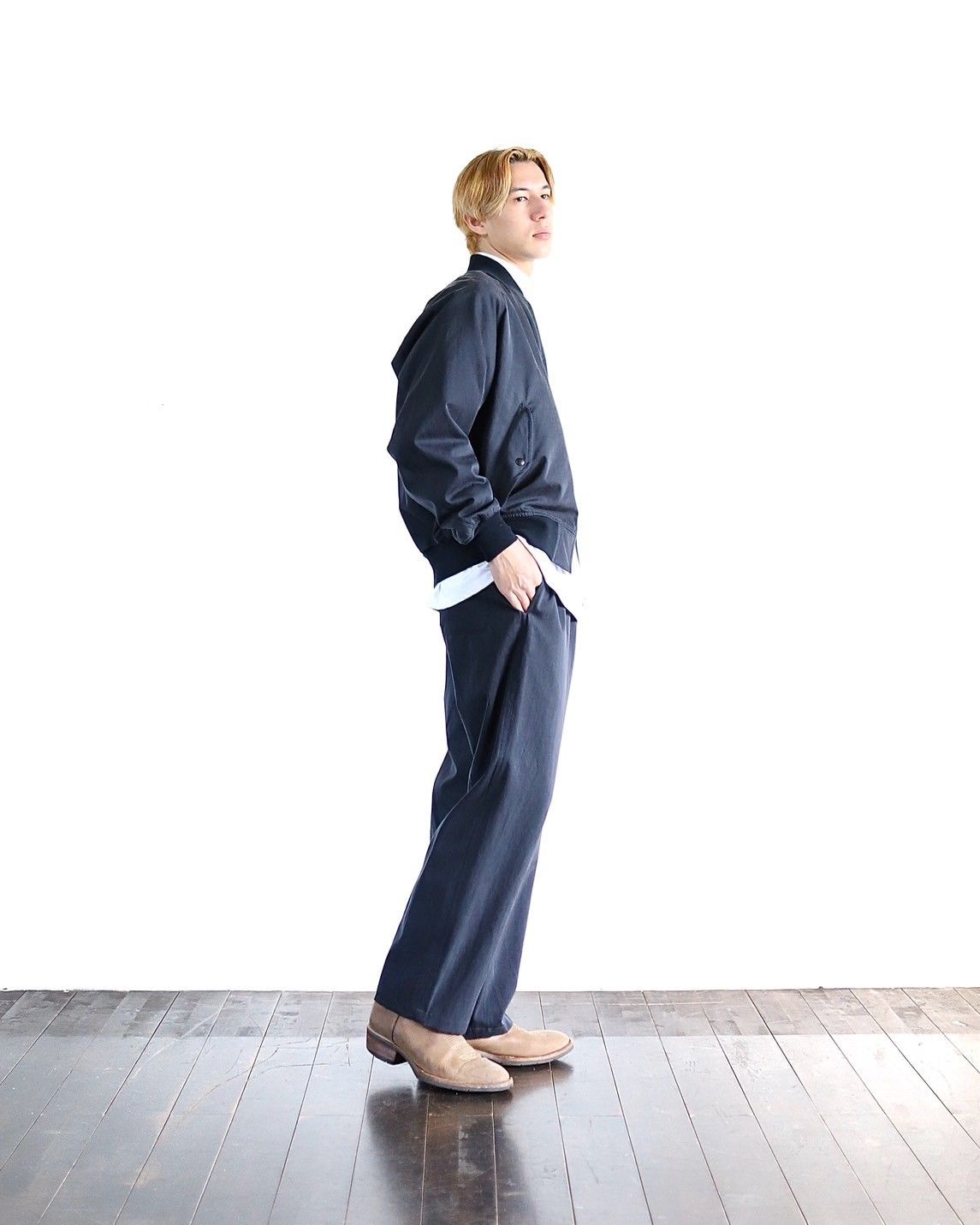 アプレッセ24SS Silk Padding Jacket スタイル 2024.1.20