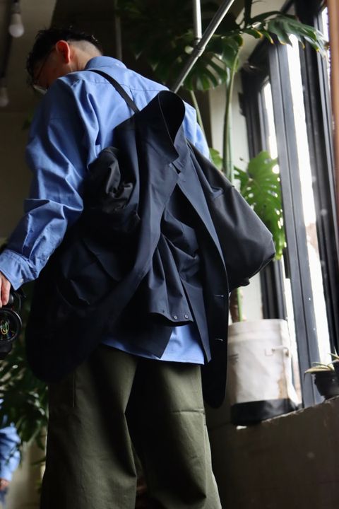 Graphpaper Oxford Oversized B.D Pullover Shirtスタイル