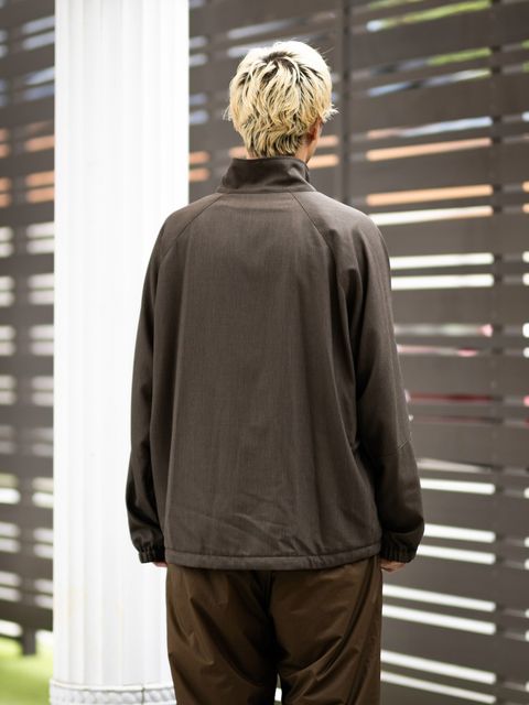 Graphpaper Melange Pique Zip-up Stand Collar Jacket (BROWN)9月26日(土)新作発売！