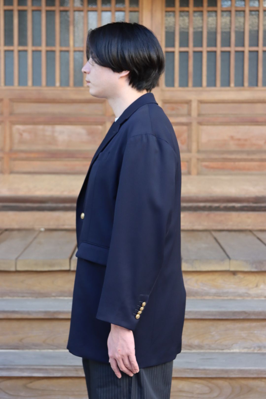 ADULT ORIENTED ROBES(アダルト オリエンテッド ローブス)ブレザージャケット(21AOR-2-JK-006)NAVY | mark